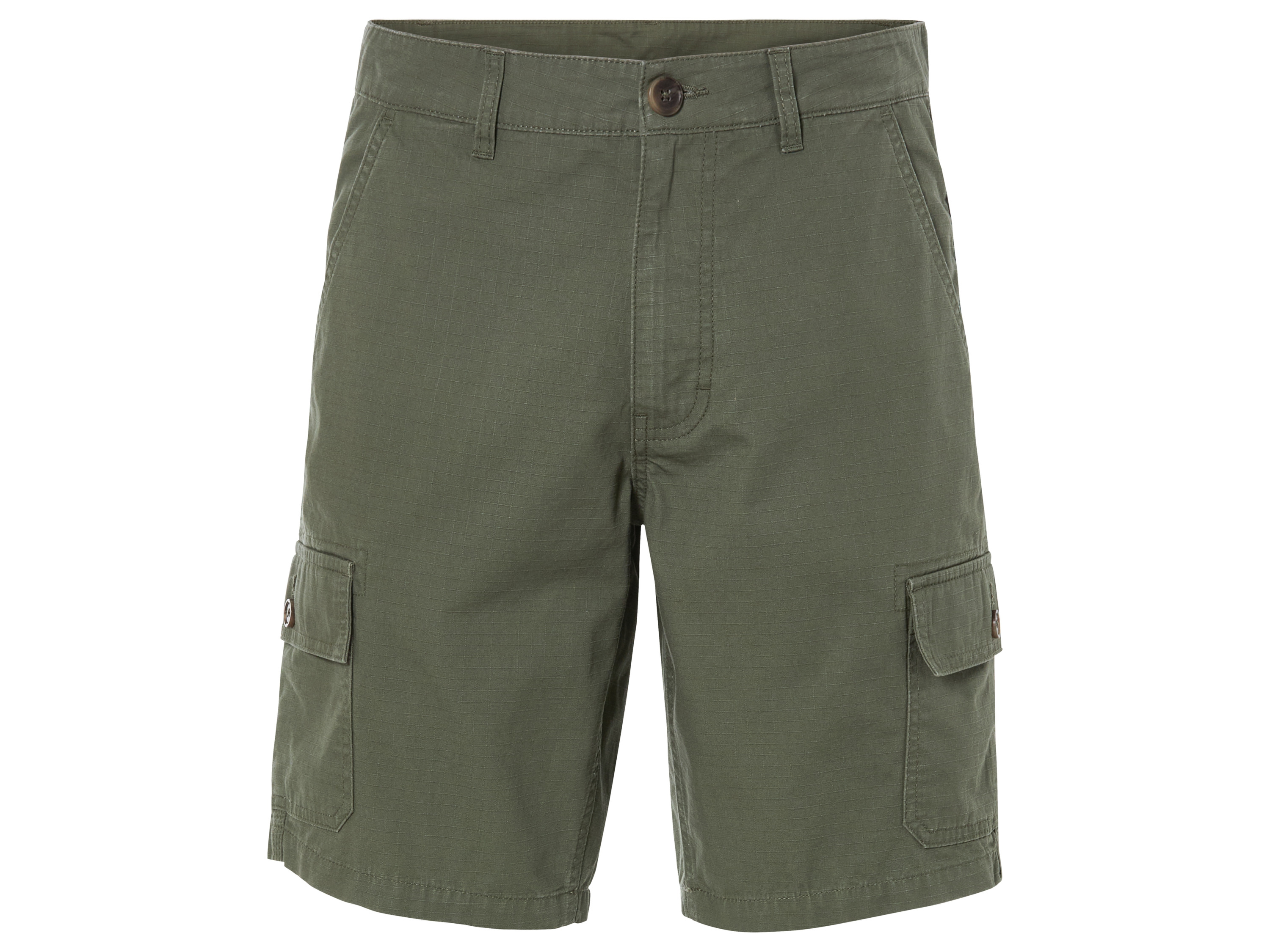 LIVERGY® Pánske cargo bermudy (48, zelená)