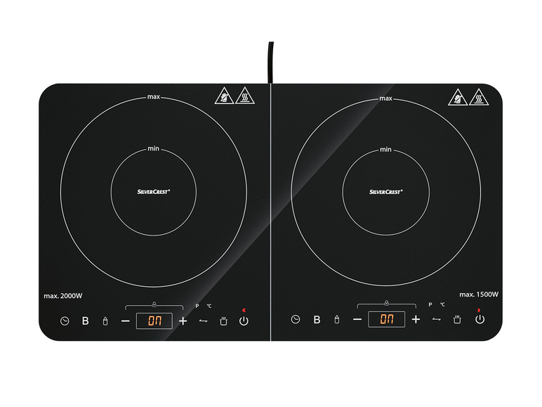 SILVERCREST® KITCHEN TOOLS Indukčná dvojplatnička SDI 3500 E1 + 2800 E1 + SDI 2300 E1/SODI 3500 E1