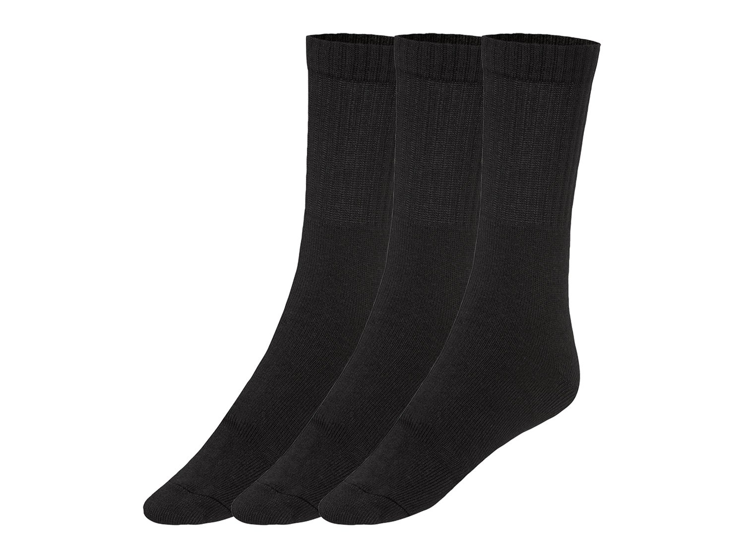 LIVERGY® Pánske ponožky, 3 páry (39/42, čierna)