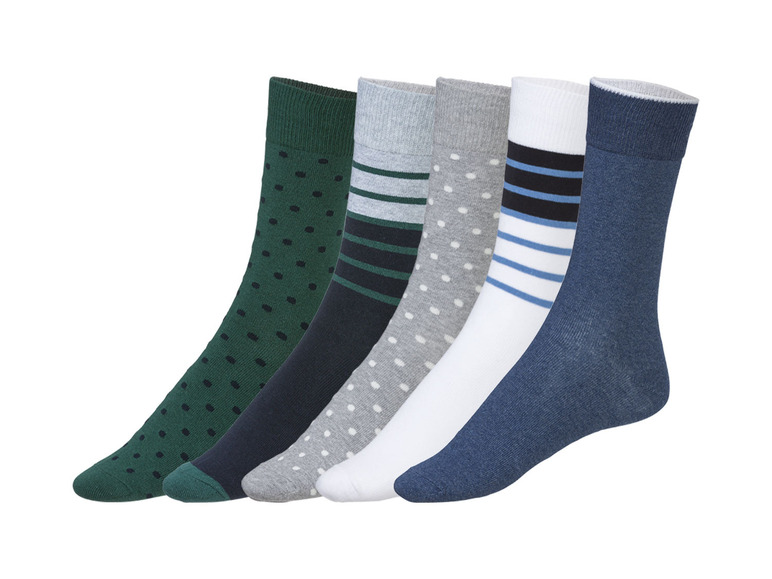 Prejsť na zobrazenie na celú obrazovku: LIVERGY® Pánske ponožky s BIO bavlnou, 5 párov – obrázok 1