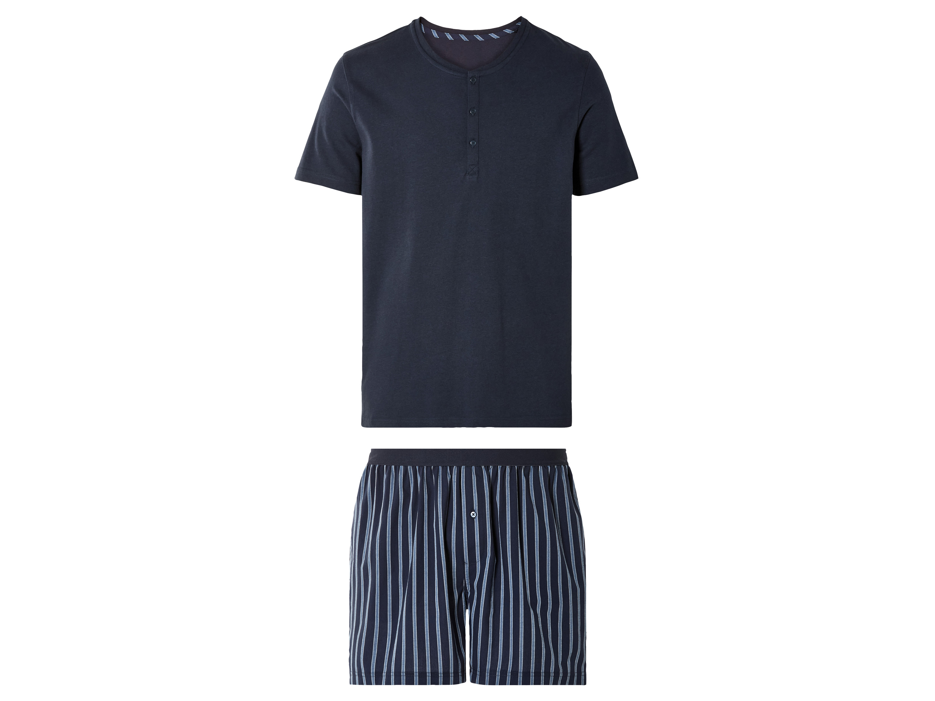 LIVERGY® Pánske krátke pyžamo (XL (56/58), navy modrá)