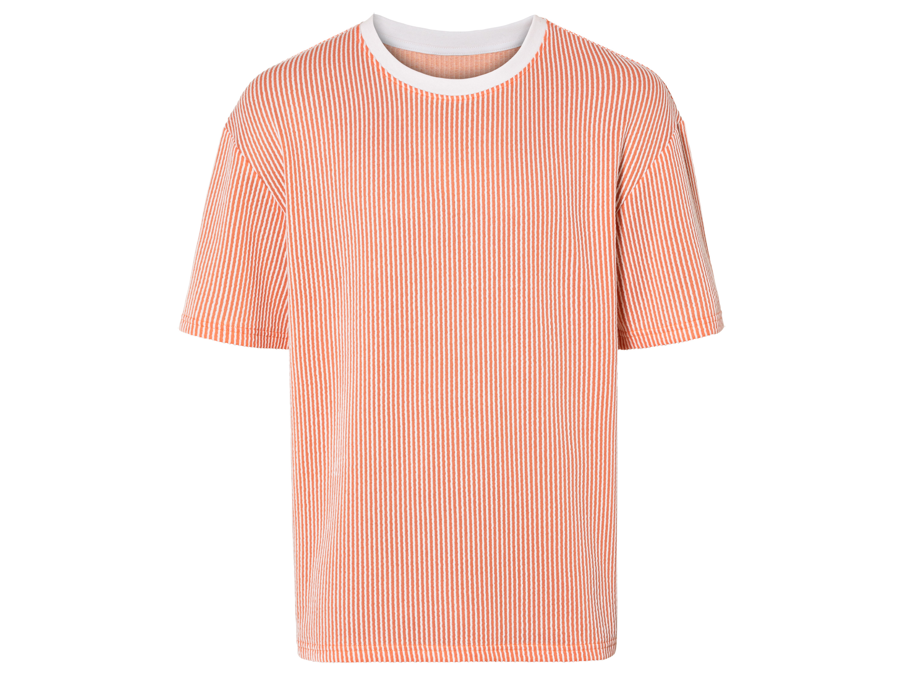 LIVERGY® Pánske tričko (XL (56/58), oranžová/biela)